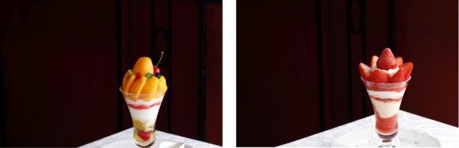 資生堂パーラー 銀座本店 サロン・ド・カフェに旬の“枇杷”、徳島県産の苺“アスカルビー”を使ったパフェ
