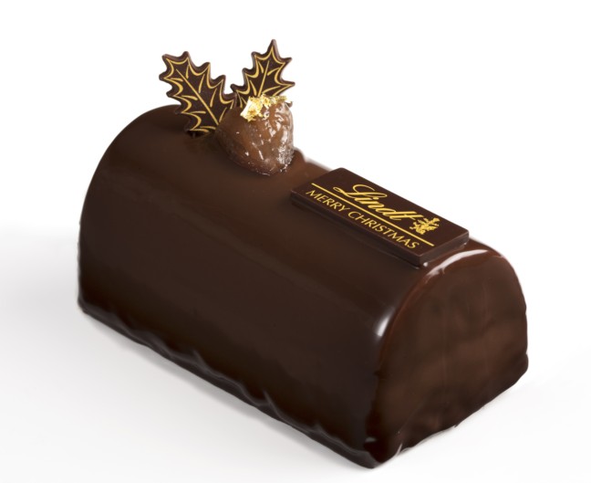 リンツ ショコラ カフェ　クリスマスケーキ「ビュッシュ ショコラ マロン」