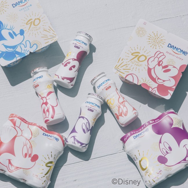 毎日のヨーグルト習慣にディズニーパッケージで可愛さをプラス☆ダノンから期間限定でディズニーデザイン発売！